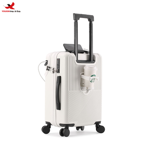 Expandable Hardside Carry on Luggage With Front Compartment Lightweight Carry on <b>Suitcase</b> for Airplane RTS Bulk Mixed Order - Product Image 1