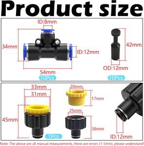 Kit Sistema di Irrigazione in Ottone con Irrigazione a Goccia Automatica Adattatore a Connessione Rapida 12mm per Giardino Cortile Prato Serra - Product Image 2