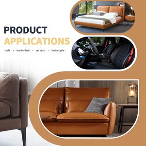 Patch de réparation en cuir auto-adhésif pour canapé, meubles, siège de voiture, autocollant en cuir PU imperméable pour la réparation de la sellerie en DIY - Product Image 2