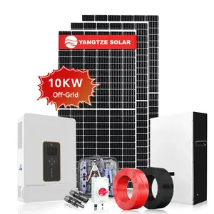 Yangtze 3 ~ 10 kw sistema fotovoltaico de energía solar híbrido fuera de la red con batería de litio Almacenamiento de batería de Gel de plomo ácido