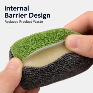 <span class=keywords><strong>Spugna</strong></span> Applicatore in Microfibra per Detailing <span class=keywords><strong>Auto</strong></span> e Rivestimento Ceramico con Colore Personalizzato e Barriera in Plastica per Ridurre lo Spreco di Prodotto - Product Image 2