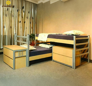 <span class=keywords><strong>Lit</strong></span> Superposé Moderne pour Dortoir Scolaire 3 Personnes avec <span class=keywords><strong>Armoire</strong></span> et Bureau d'Étude, Idéal pour Enfants, Adolescents et Étudiants - Product Image 3