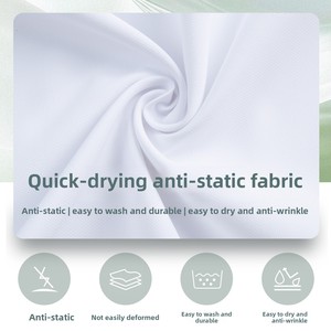 Vestes de chef personnalisées pour hommes, manches courtes, 100% polyester, fermeture à boutons embossés, tissu sergé, uniforme de chef pour hôtels, restauration - Product Image 5
