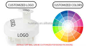 Miễn Phí Mẫu Của Nhãn Hiệu Tóc Da Đầu Massager Dầu Gội Đầu Bàn Chải Ướt Adn Khô Mềm Silicone Tóc Tắm Làm Sạch Bàn Chải - Product Image 2