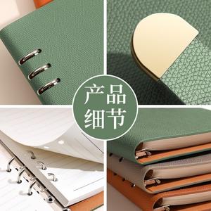 สมุดโน้ตแบบถอดได้ Zhuorui Stationery ขนาด A5 6 รู 120 แผ่น ดีไซน์หรูหราพร้อมตัวล็อค ชุดของขวัญสำหรับธุรกิจ สามารถปรับแต่งได้ - Product Image 4