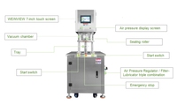 Remplissage d'azote en conserve d'arachides grillées à sec électrique Machine de scellage d'azote sous vide facile à utiliser