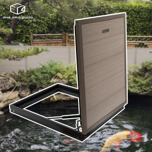 거북이 유압 막대와 프리미엄 야외 방수 부식 방지 물고기 수영장 갑판 알루미늄 합금 커버 플레이트 - Product Image 1