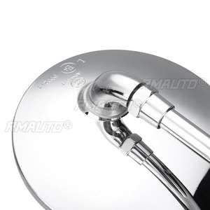 Espejo Retrovisor Lateral Redondo de 22 mm (7/8 Pulgadas) para Motocicleta, Estilo Retro para Harley Davidson Sportster Ryca Motors - Product Image 5