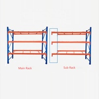 Système de rayonnage industriel pour palettes, rayonnage de stockage robuste pour entrepôt, conception de poutre renforcée pour la manutention de marchandises en vrac