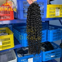 Extensions de cheveux humains brésiliens vierges de qualité supérieure, tressées au crochet, fines et invisibles, 100 % cheveux humains, double trame à la machine, 100 g, permanent