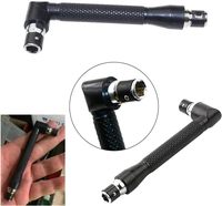 Manche de tournevis à embout 1/4 de pouce, clé à angle droit en L de 90 degrés, support d'embouts pour perceuse
