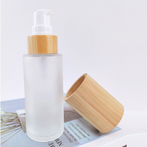 Flacons distributeurs de cosmétiques avec bouchons imitation bois, flacons d'huiles essentielles à 16 dents avec bouchons en bambou et en bois, flacons en verre à 18 dents - Product Image 2