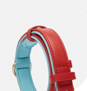 High Quality Breathable Soft Padded Pet <b>Collars</b> Designer Adjustable <b>Leather</b> Waterproof Luxury <b>Dog</b> Cat <b>Collar</b> - Product Image 5