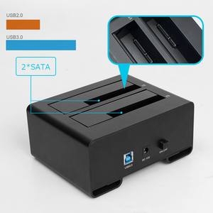 FIDECO All in One porte Usb3.0 Sata Hdd Dock USB 3.0 a SATA Dual-Bay Hard disk Docking Station per <span class=keywords><strong>2</strong></span>.5 3.5 pollici HDD SSD - Product Image 5