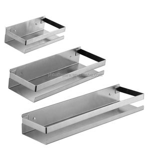 Étagères de supermarché <span class=keywords><strong>noir</strong></span> <span class=keywords><strong>mat</strong></span> étagère de rangement pour shampoing cuisine étagère murale en acier inoxydable <span class=keywords><strong>douche</strong></span> salle de bain étagères d'angle 12 pouces - Product Image 2