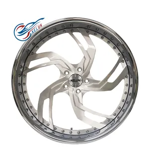 wheels 22 24 26 28 30 inch concave Polished alloy racing car wheels rims tires for cars