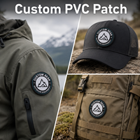 Écusson rond personnalisé en PVC souple, emblème de montagne, pour équipement de randonnée, sacs à dos, accessoires de marque pour activités de plein air