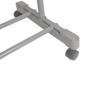 Porte-vêtements pliable et extensible en métal Wireking, avec étagère pour rangement de salle de bain – Offre spéciale