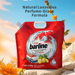 Poudre à lessiver Barline OEM ODM en gros, écologique, 4,58 kg, parfum citron, puissant détachant, détergent doux pour lavage à la main - Product Image 3