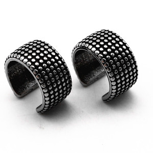 yunnique <b>Cuff</b> <b>Earrings</b> Titanium Steel Geometric Design Unisex Fashion Jewelry - Product Image 1