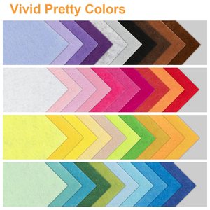 Prêt à expédier des feuilles de feutre de polyester en vrac couleurs assorties 1-5mm d'épaisseur - Product Image 2
