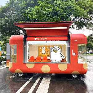 Camion de nourriture en aluminium commercial OEM <span class=keywords><strong>12</strong></span> pieds chariot rue mobile remorque de restauration rapide pour la vente aux états-unis australie - Product Image 4