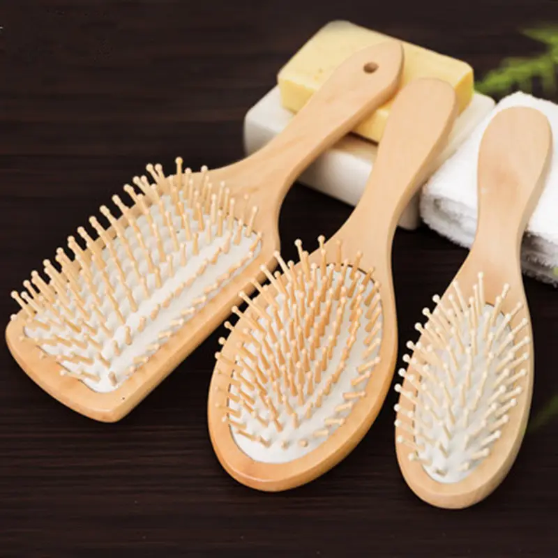 Massage Wooden Hair Smoothing Comb Home Health Care Long Straight Hair Air Cushion Wooden Hair Comb