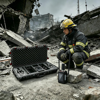 Post-Disaster SAR Equipment Seismic Audio Sensor with 1 Year Warranty High Accuracy IP66 Protection for Urban Search Rescue