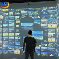 Mur de photos numériques Projecteur d'hologrammes à projection interactive Écran tactile Affichage 3D Vidéo Expérience immersive