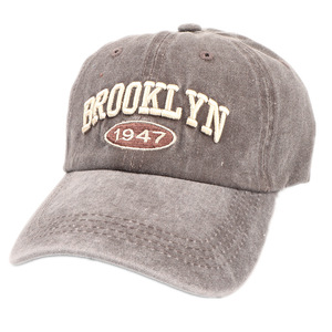 Gorra de Béisbol de Algodón Lavado Estilo Vintage Brooklyn 1947, Bordada, Unisex, Tipo Denim - Product Image 5