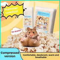 Ramah lingkungan kawat emas kecil serbuk gergaji alat cukur Hamster perlengkapan termasuk kertas katun Pad Suit dan urin pasir deodoran