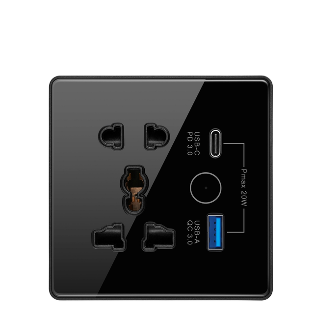 New Arrival Tuya WIFI Smart Socket UK CN Standard Type-C USB Ports Alexa Google Assistant Voice Control EU Plug
