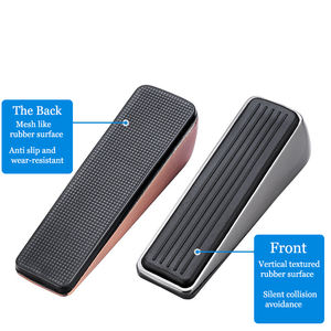 Butée de <span class=keywords><strong>porte</strong></span> en caoutchouc en alliage de zinc durable réglable Anti-vent protecteur anti-collision amovible pour salon hôpital - Product Image 3