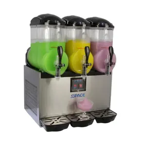 Slush máquina de bebida congelada 900w, smoothiie, tigela tripla, bebida congelada 36l