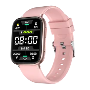 Dafit APP Smart Watch Gesundheit und Fitness Tracker mit Herzfrequenz SpO2 und Schlafüberwachung Edelstahlkörper mit Band