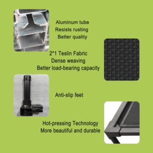 Современная уличная лежанка для кошек и мелких животных, летняя/зимняя, размер XL, с алюминиевым каркасом, сетчатая, охлаждающая, съемная - Product Image 3