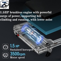 Caminadora Eléctrica Plegable Delgada Directa de Fábrica con Programas de Ejercicio, Pantalla LED, Velocidad de 1-8 km/h, Inclinación Manual para el Hogar