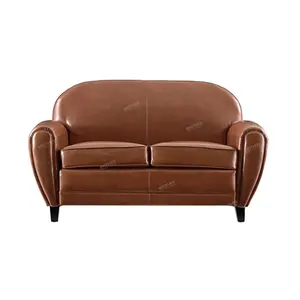 Bộ Sofa Da Nâu 2 Chỗ Ngồi Hiện Đại Bán Chạy