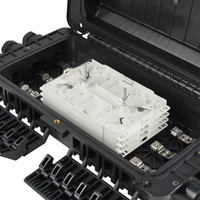 Boîtes à bornes de distribution optique 4 couches blanches, noires et grises Boîte à bornes à fibre optique 3-in-3-Out Ftth Wall Pole Mounted Fiber Optic Terminal Box 4G WiFi
