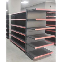 Rayonnage gondole en métal pour magasins de détail modernes Étagère de supermarché pour épicerie Rayonnage de présentation à vendre