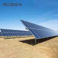 Système solaire photovoltaïque connecté au réseau Rosen personnalisable 100 kW 150 kW, centrale électrique solaire commerciale connectée au réseau