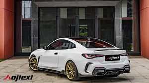 Gonna laterale in fibra di carbonio in stile SQ per <span class=keywords><strong>BMW</strong></span> <span class=keywords><strong>4</strong></span> <span class=keywords><strong>serie</strong></span> <span class=keywords><strong>G22</strong></span> G23 coupé perfetta installazione paraurti laterale Kit carrozzeria di alta qualità - Product Image 3