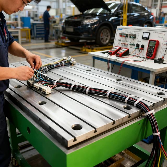 Lightweight yet Sturdy Cast Iron Working Platform - Custom Thickness for Electronic Sensor Testing, Small Part Assembly