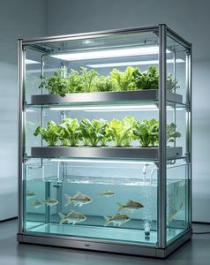 Sistema de Acuaponía Ecológico <span class=keywords><strong>con</strong></span> Recirculación e Iluminación <span class=keywords><strong>LED</strong></span> para Plantas, Integración de Peces y <span class=keywords><strong>Cultivo</strong></span> de Vegetales en Interiores - Product Image 5