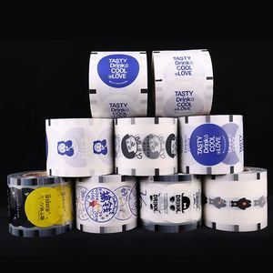 Custom Disposable Waterproof PP Plastic <b>Bubble</b> Boba Milk Tea Lid Heat Pet/pe Easy to Tear Seal Sealing Film - Product Image 1