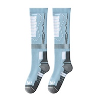 Chaussettes de compression en coton tricotées antidérapantes pour hommes, idéales pour l'entraînement, le football, le ski et le ski de fond (ODM)