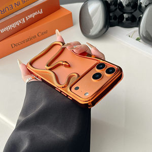 <span class=keywords><strong>Coque</strong></span> de téléphone en TPU souple, respirante, avec placage brillant et découpes, motif <span class=keywords><strong>serpent</strong></span> 3D cool pour <span class=keywords><strong>iPhone</strong></span> Air 17 16 15 14 13 12 <span class=keywords><strong>11</strong></span> Pro Max - Product Image 2