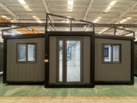 Maison conteneur préfabriquée 40 pieds à prix d'usine, extensible, de luxe, modulaire, portable, pliable, pour bureau ou logement