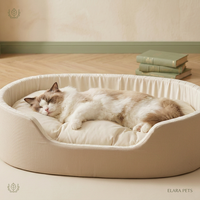 Lit pour animaux de compagnie lavable, coussin amovible, lit doux pour chien, tapis de couchage pour chat, utilisation en intérieur