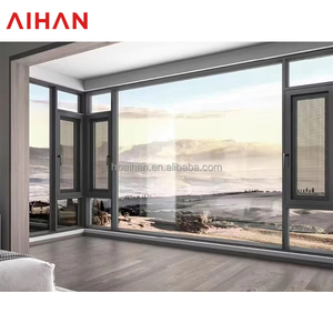 AIHAN Anti-vol grande maison 3 pistes à la mode économe en énergie Villa salon fenêtre <span class=keywords><strong>réfractaire</strong></span> passive fenêtre lisse - Product Image 1